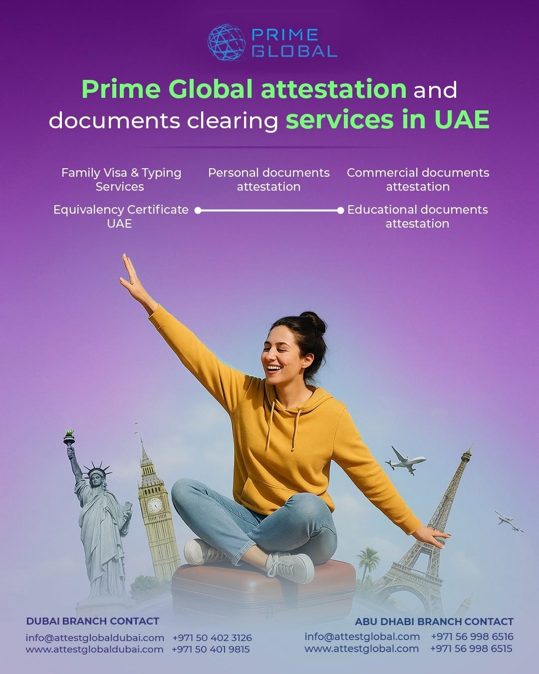 Prime Global – Your Partner for Indian Certificate Attestation in UAE