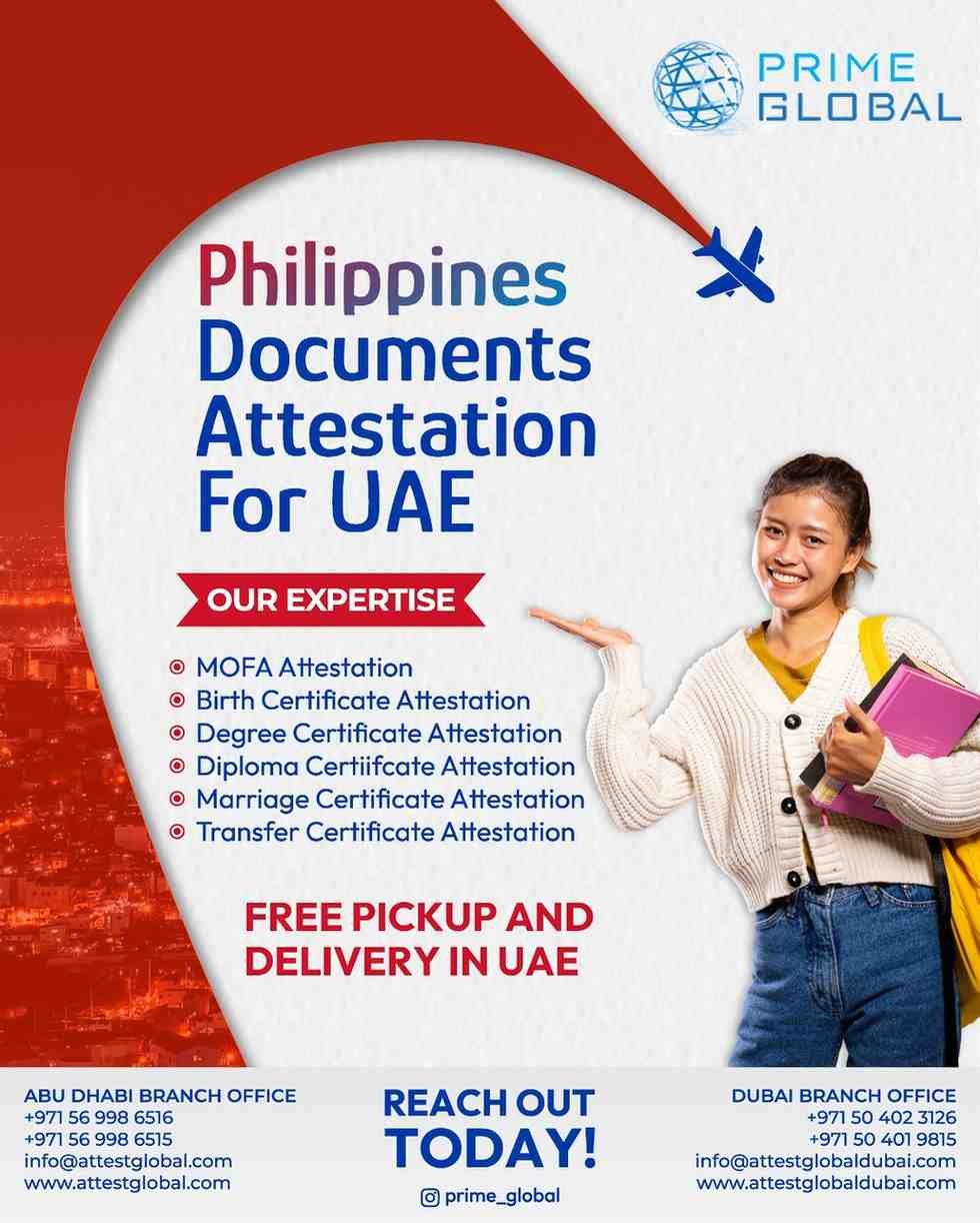 Comprehensive Philippine Certificate Attestation Services Across UAE