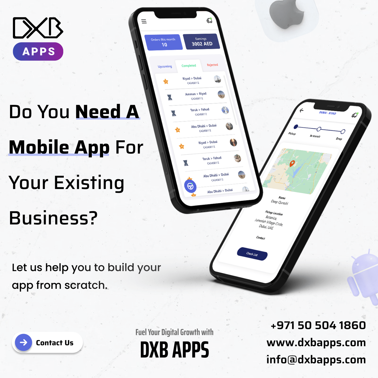 DXB APPS is an expert Mobile Application Development Abu Dhabi company