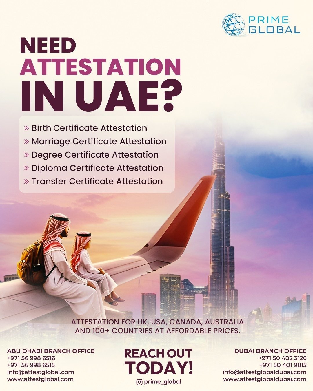 Reliable Embassy & MOFA Attestation for all Documents