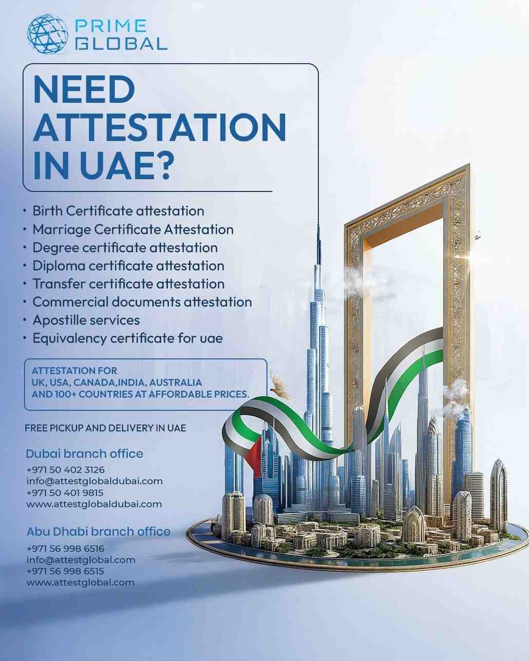 Professional Degree Certificate Attestation Services in Dubai & Abu Dhabi