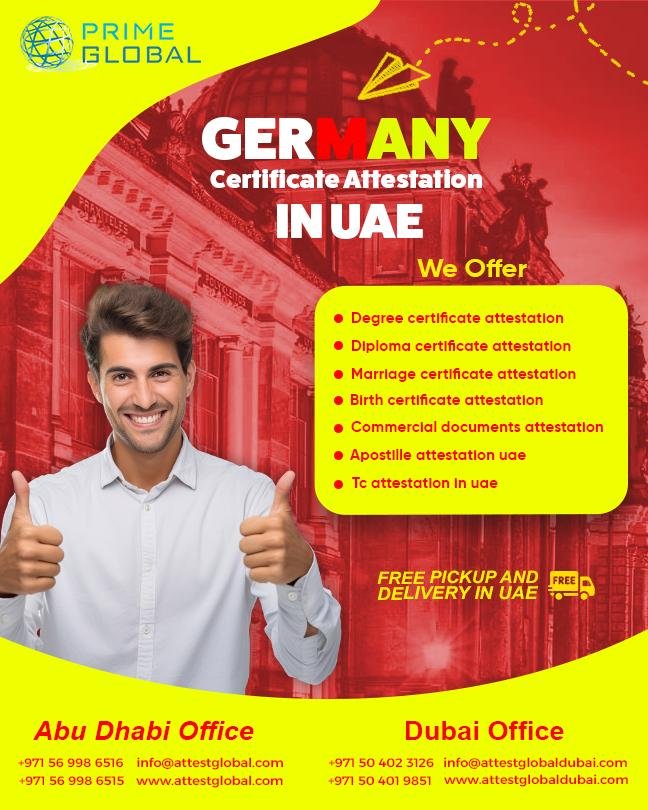 Germany Certificate Legalization in UAE – 100% Authentic