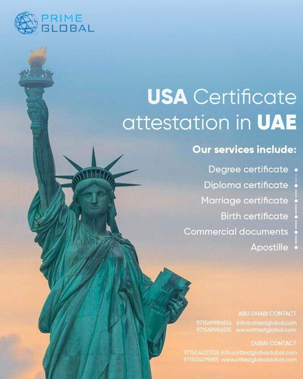 USA Certificate Attestation for UAE – Quick & Secure Process